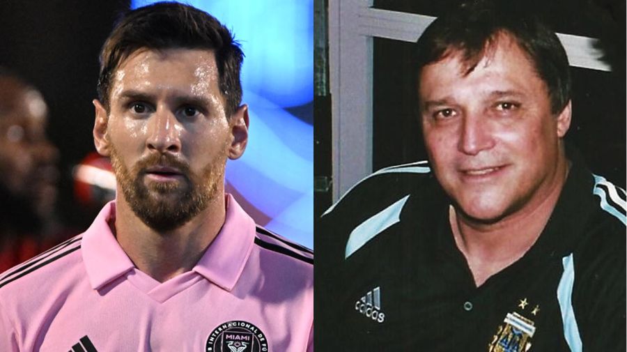 Leo Messi y Daniel Bertoni