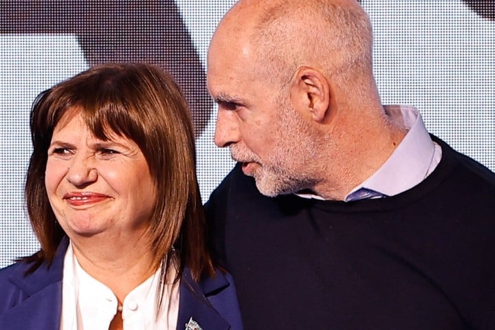 Patricia Bullrich y Horacio Rodríguez Larreta. EFE/ Juan Ignacio Roncoroni